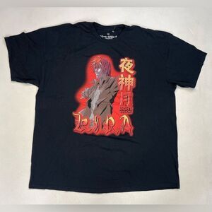 Death Note Light Yagami Graphic T-shirt Men XL Black Anime Short Sleeve